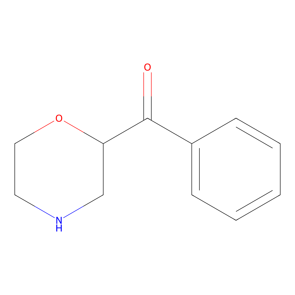 2-Benzoylmorpholine molecular structure, CAS 749204-73-7