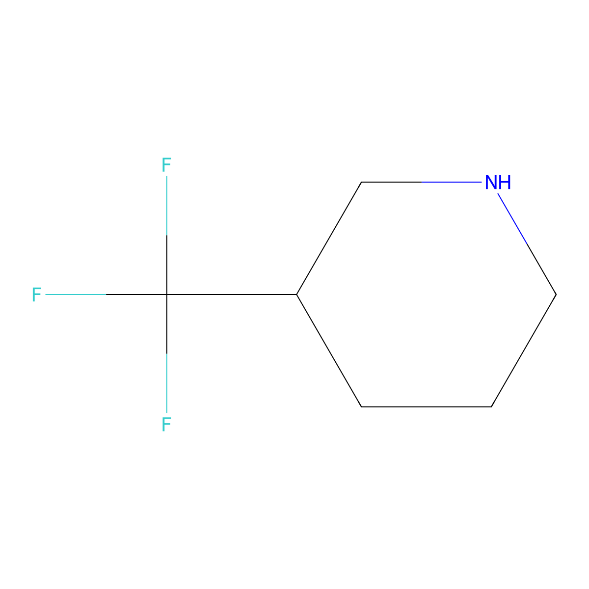 (S)-3-(Trifluoromethyl)piperidine molecular structure, CAS 749208-62-6