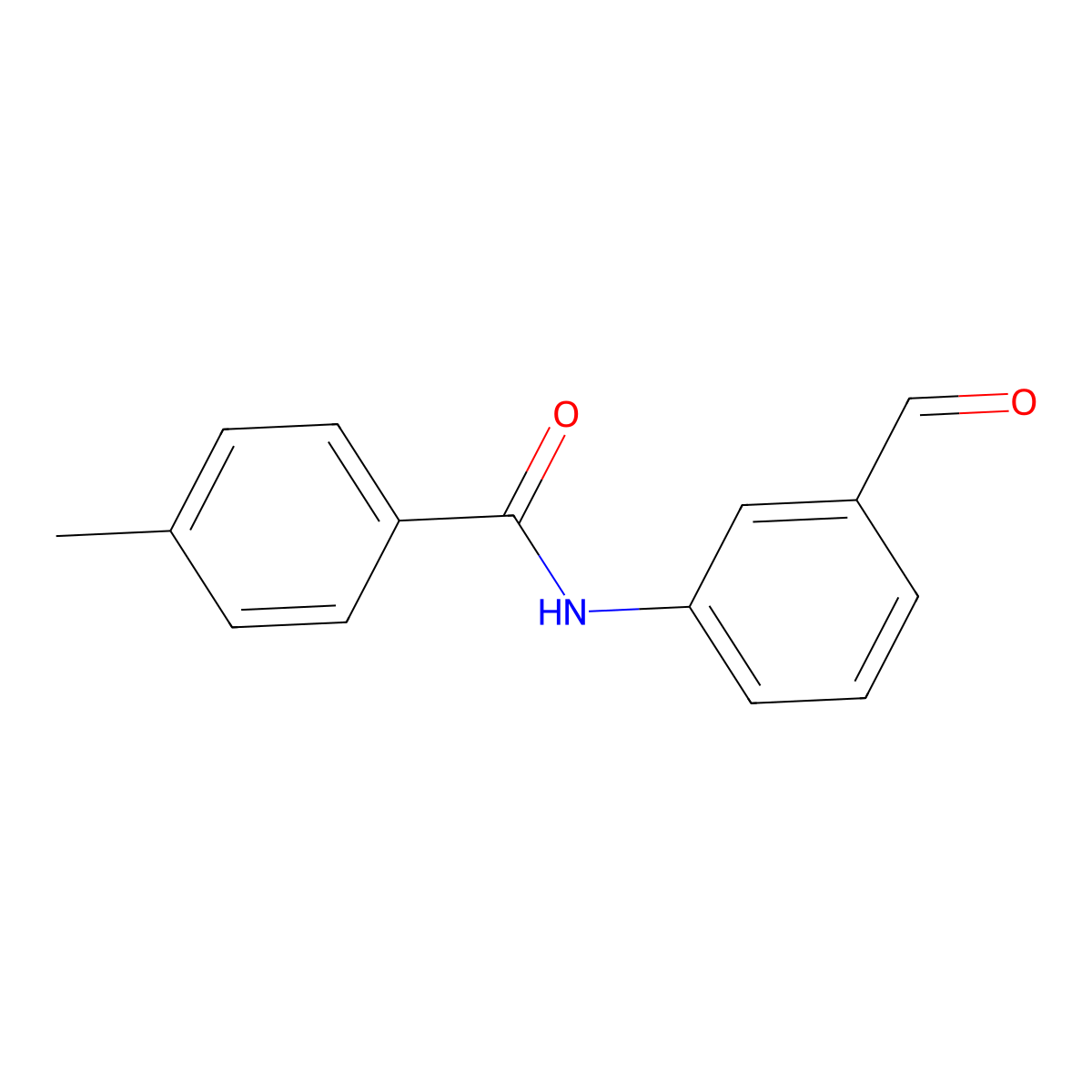 N-(3-formylphenyl)-4-methylbenzamide molecular structure, CAS 749219-35-0