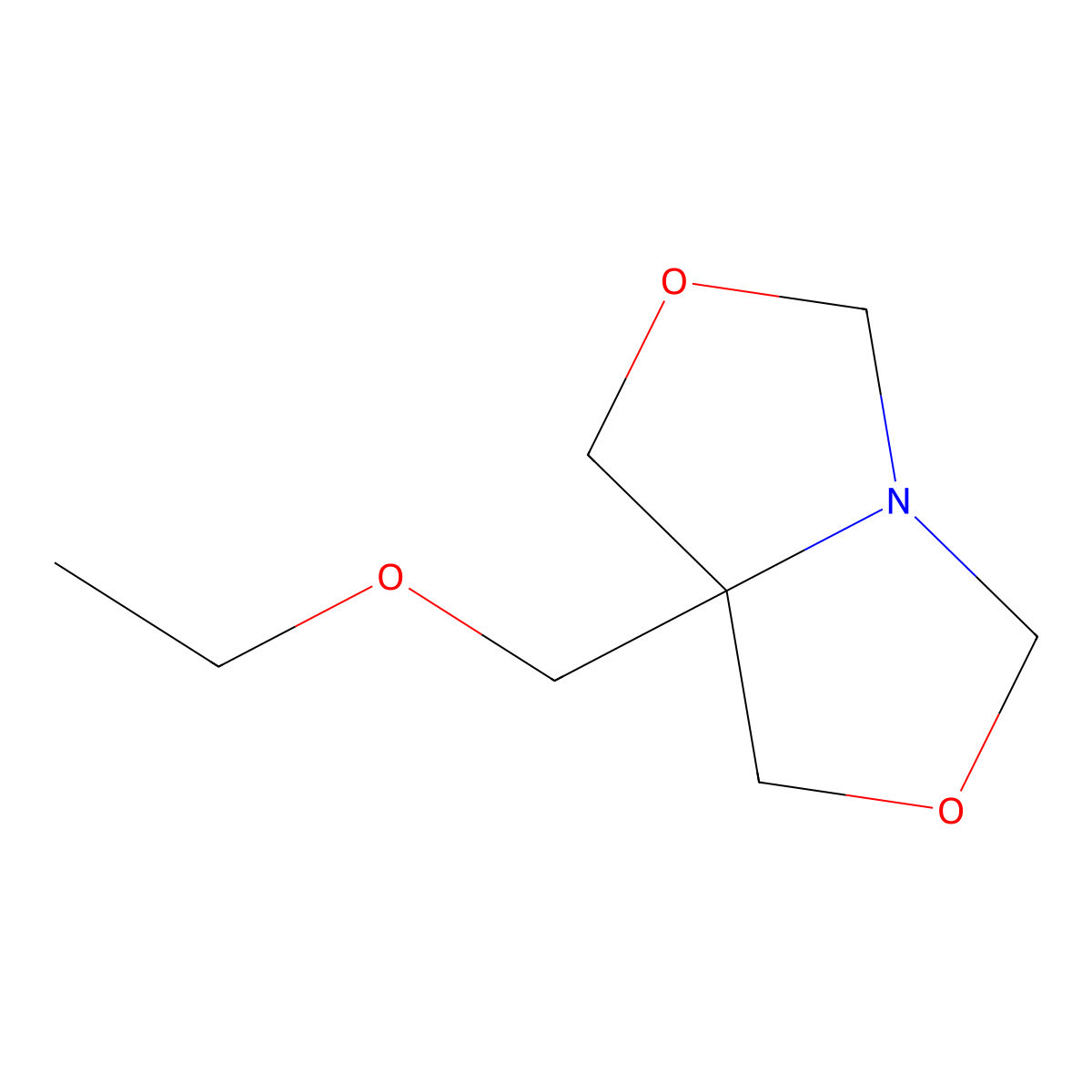 7a-(ethoxymethyl)dihydro-1H-[1,3]oxazolo[3,4-c][1,3]oxazole molecular structure, CAS 749226-79-7