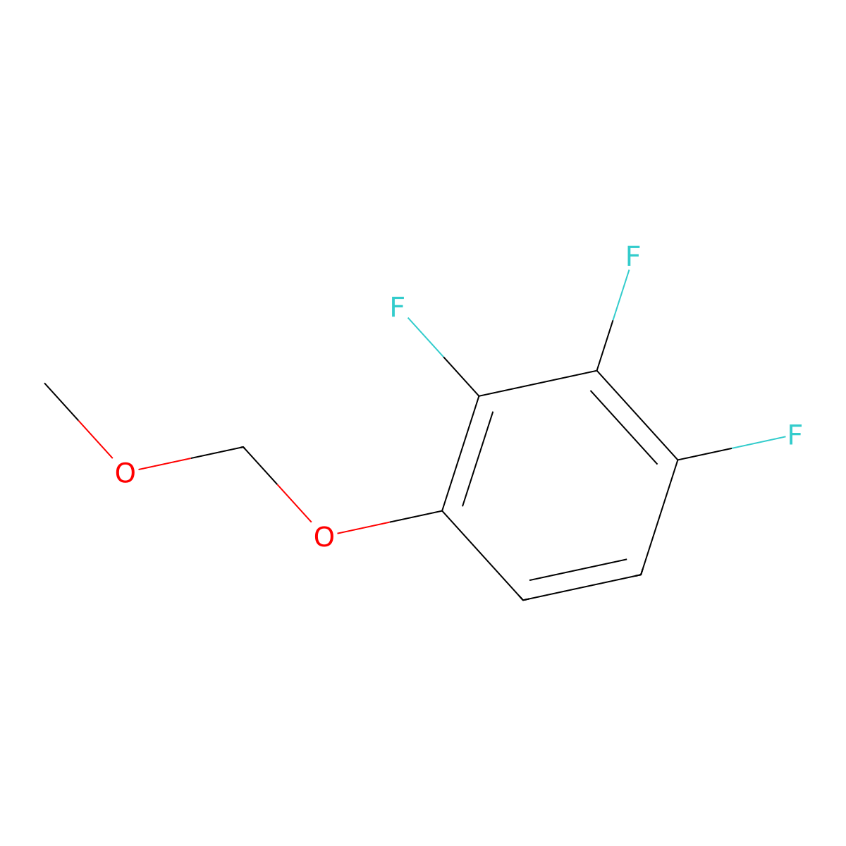 1,2,3-Trifluoro-4-(methoxymethoxy)benzene molecular structure, CAS 749230-26-0