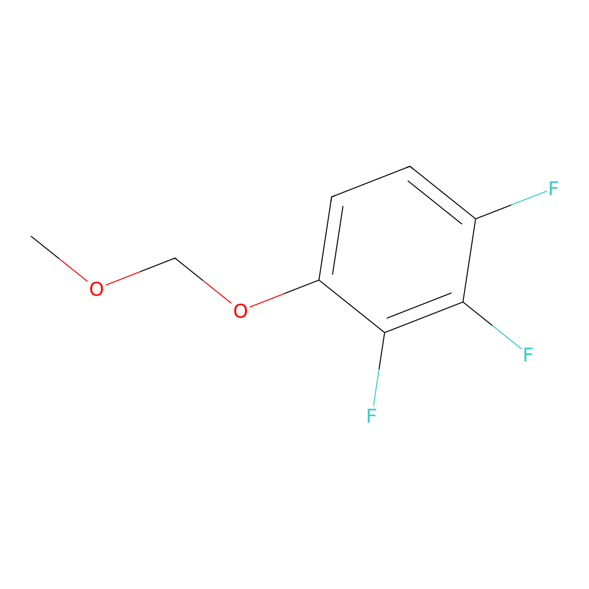 1,2,3-Trifluoro-4-(methoxymethoxy)benzene molecular structure, CAS 749230-26-0
