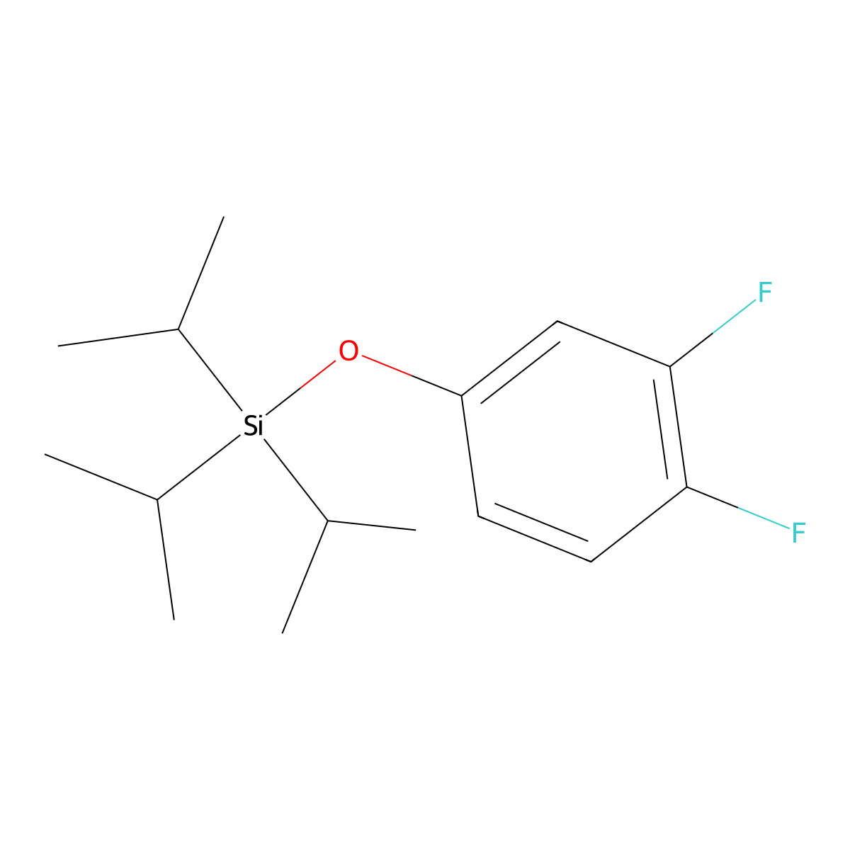 3,4-Difluorophenoxytriisopropylsilane molecular structure, CAS 749230-28-2