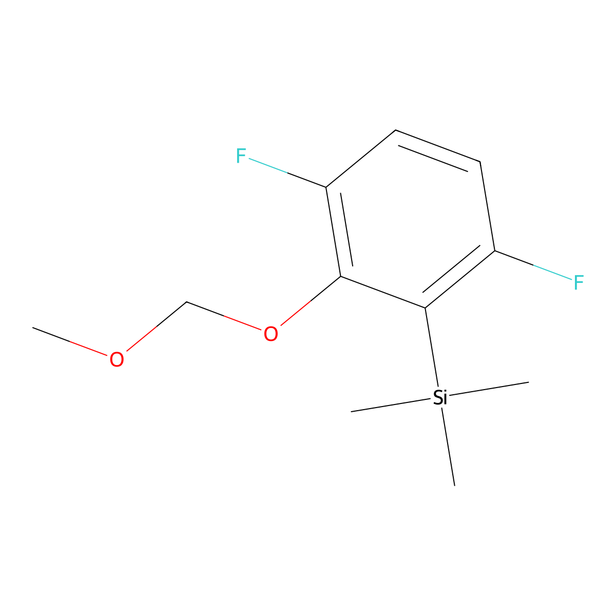 [3,6-Difluoro-2-(methoxymethoxy)phenyl]trimethylsilane molecular structure, CAS 749230-38-4