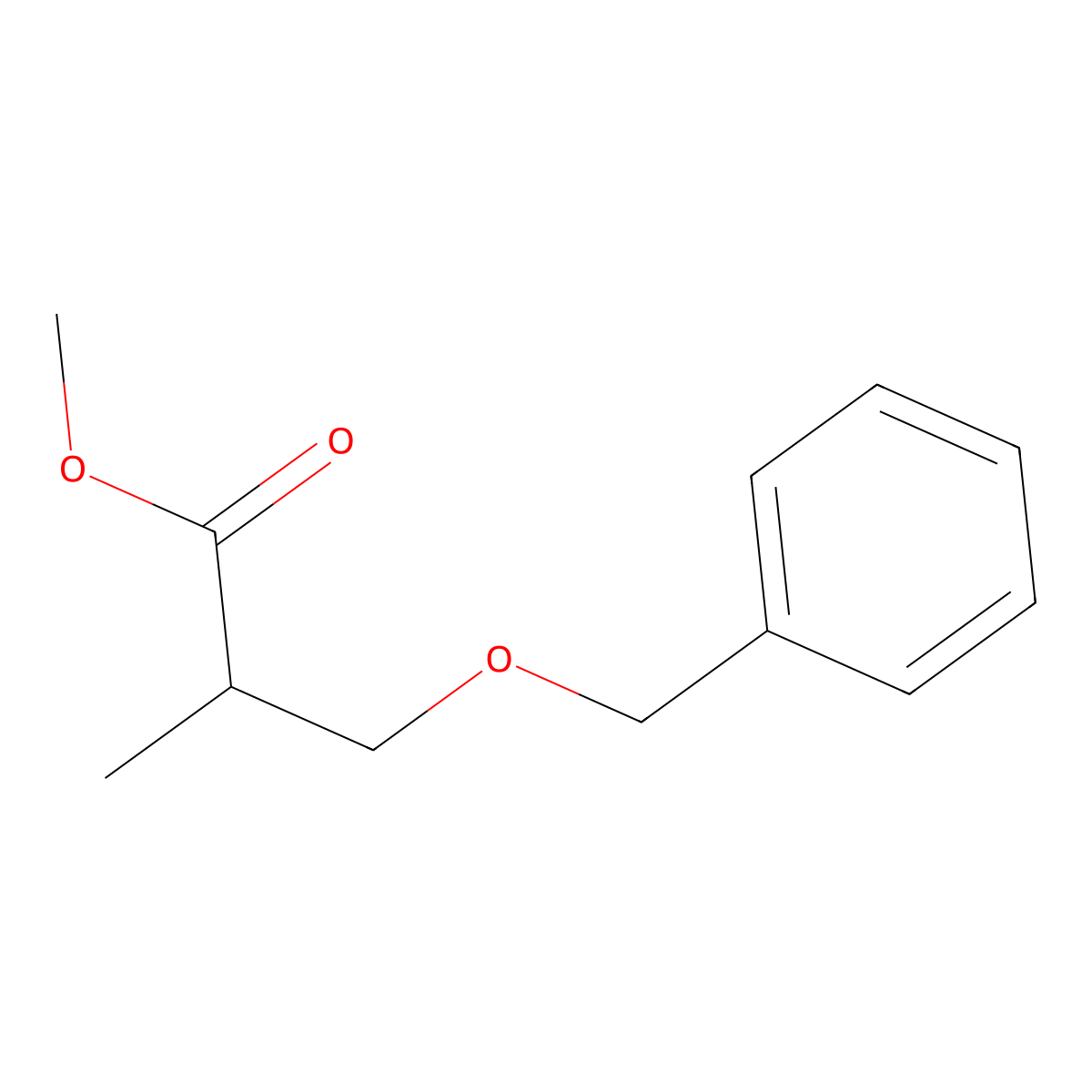 (S)-methyl3-(benzyloxy)-2-methylpropanoate molecular structure, CAS 74924-27-9