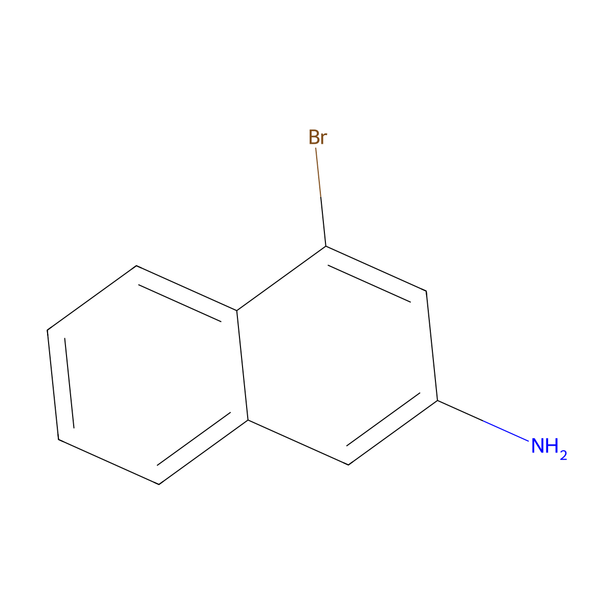 4-Bromonaphthalen-2-amine molecular structure, CAS 74924-94-0