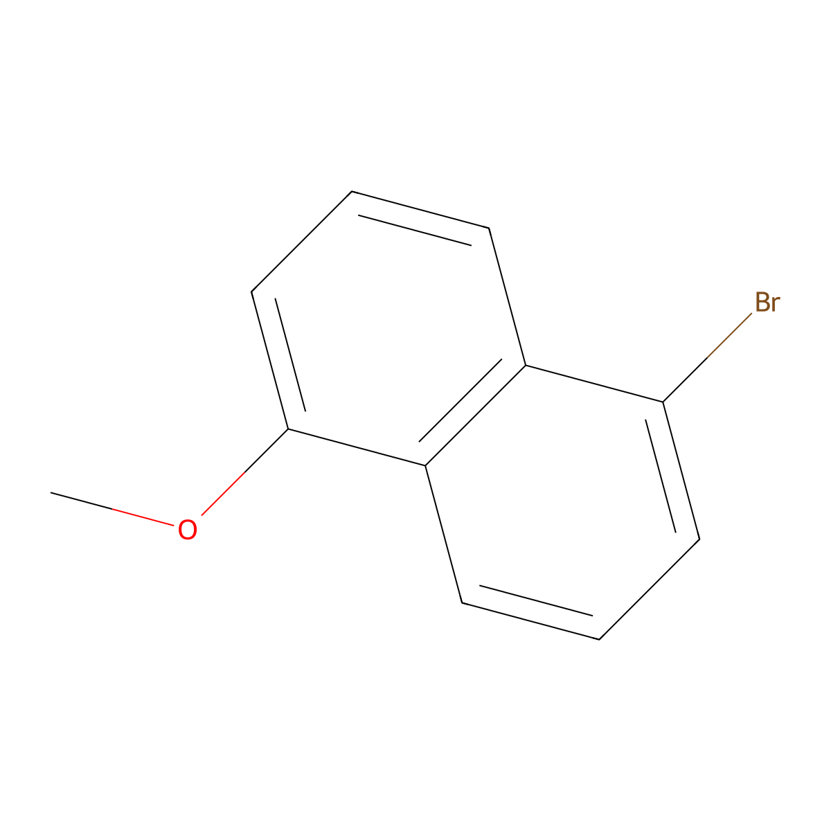 1-Bromo-5-methoxynaphthalene molecular structure, CAS 74924-95-1