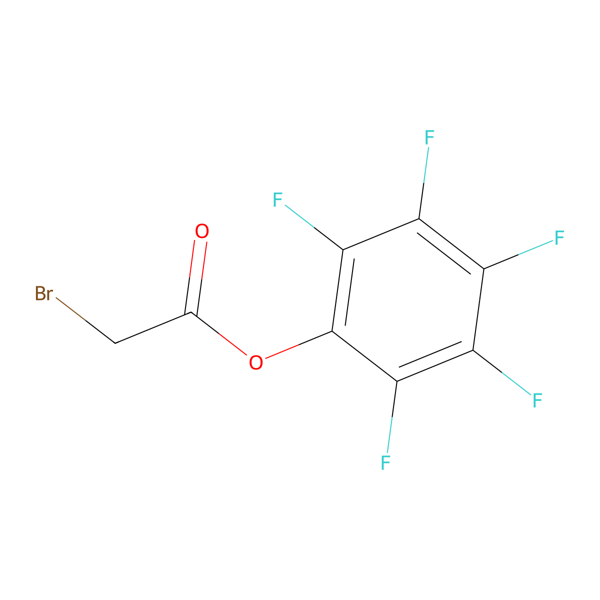 2,3,4,5,6-Pentafluorophenyl 2-bromoacetate molecular structure, CAS 749244-39-1