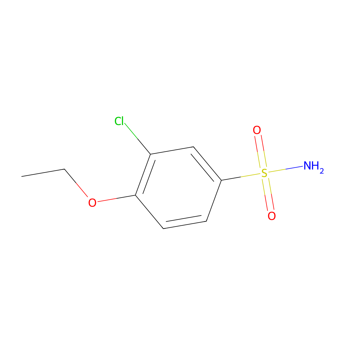 3-Chloro-4-ethoxybenzenesulfonamide molecular structure, CAS 749253-12-1