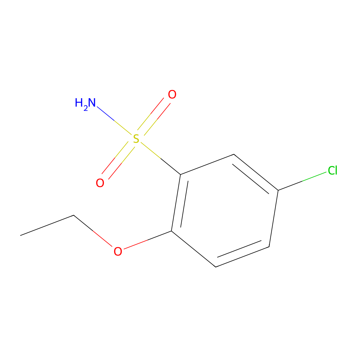 5-Chloro-2-ethoxybenzenesulfonamide molecular structure, CAS 749253-15-4