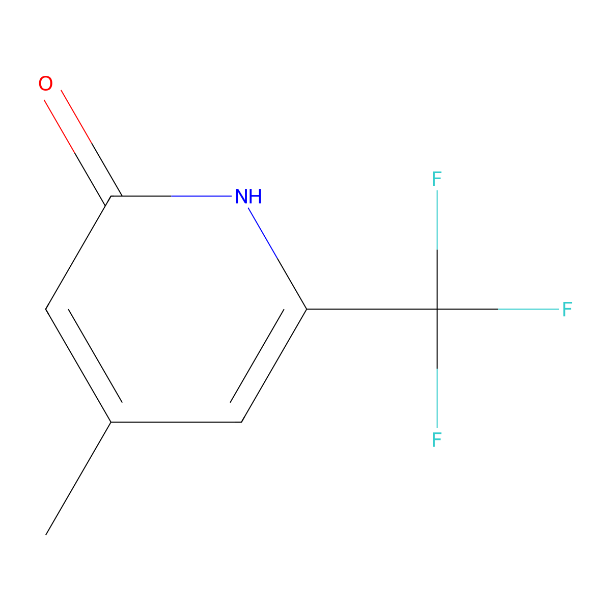 4-Methyl-6-(trifluoromethyl)pyridin-2(1H)-one molecular structure, CAS 749256-84-6