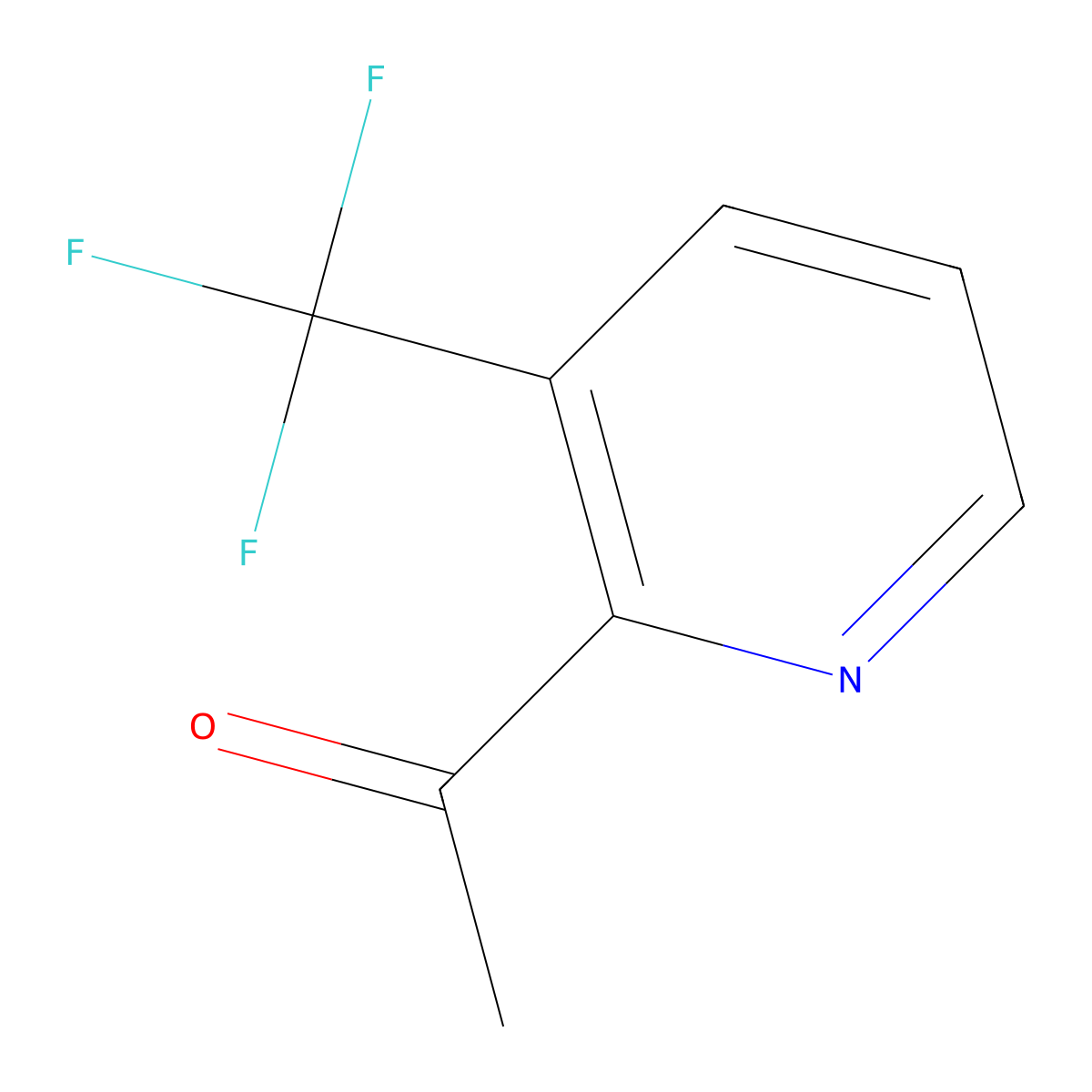 1-[3-(Trifluoromethyl)pyridin-2-yl]ethan-1-one molecular structure, CAS 749257-78-1