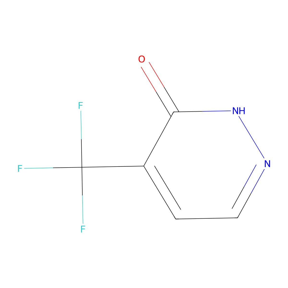 4-(trifluoromethyl)pyridazin-3(2H)-one molecular structure, CAS 749258-95-5