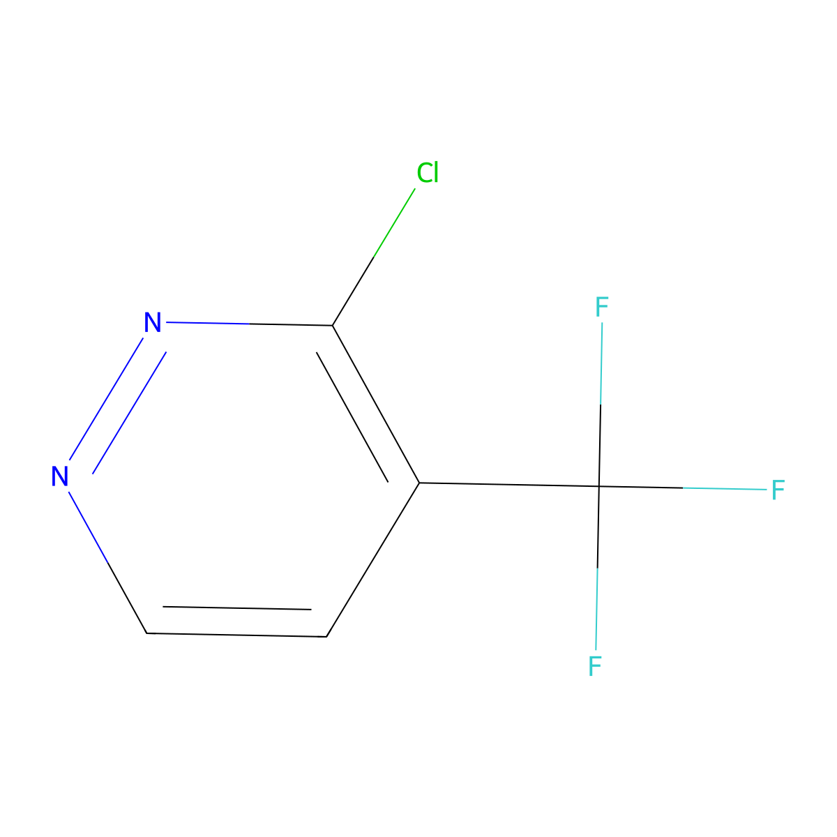 3-Chloro-4-(trifluoromethyl)pyridazine molecular structure, CAS 749258-96-6