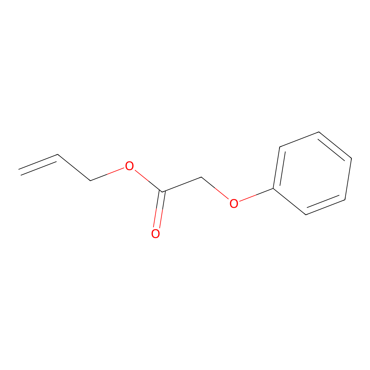Allyl phenoxyacetate molecular structure, CAS 7493-74-5