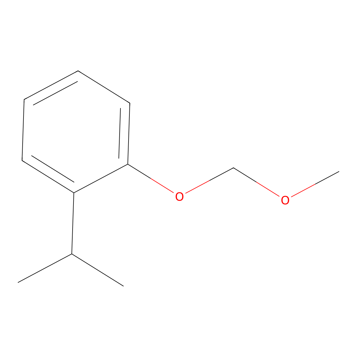 1-Isopropyl-2-(methoxymethoxy)benzene molecular structure, CAS 74931-59-2