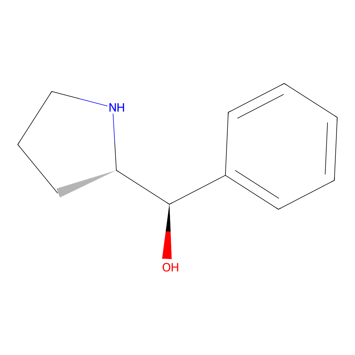 (R)-Phenyl((S)-pyrrolidin-2-yl)methanol molecular structure, CAS 74936-95-1