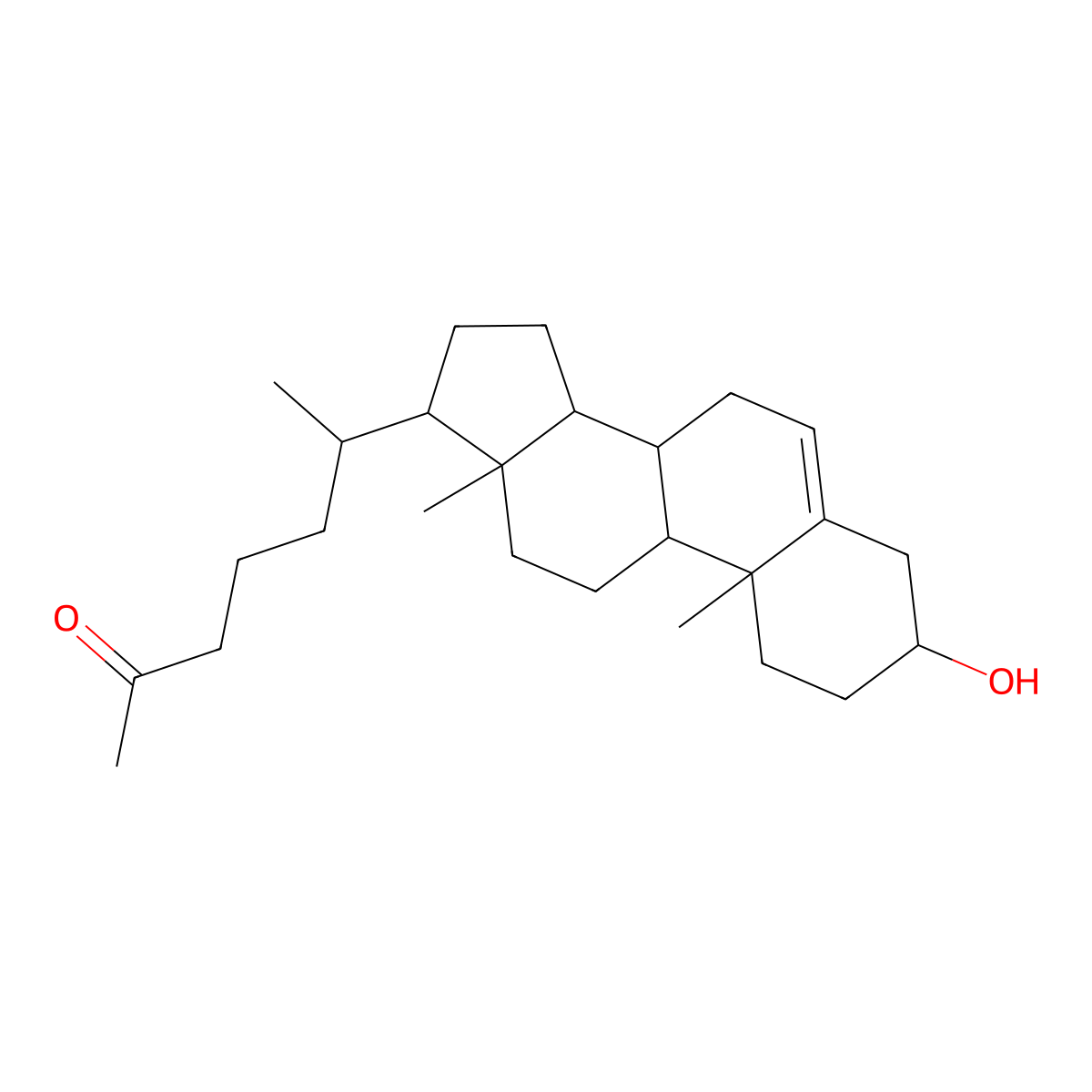 3beta-Hydroxy-27-norcholest-5-en-25-one molecular structure, CAS 7494-34-0