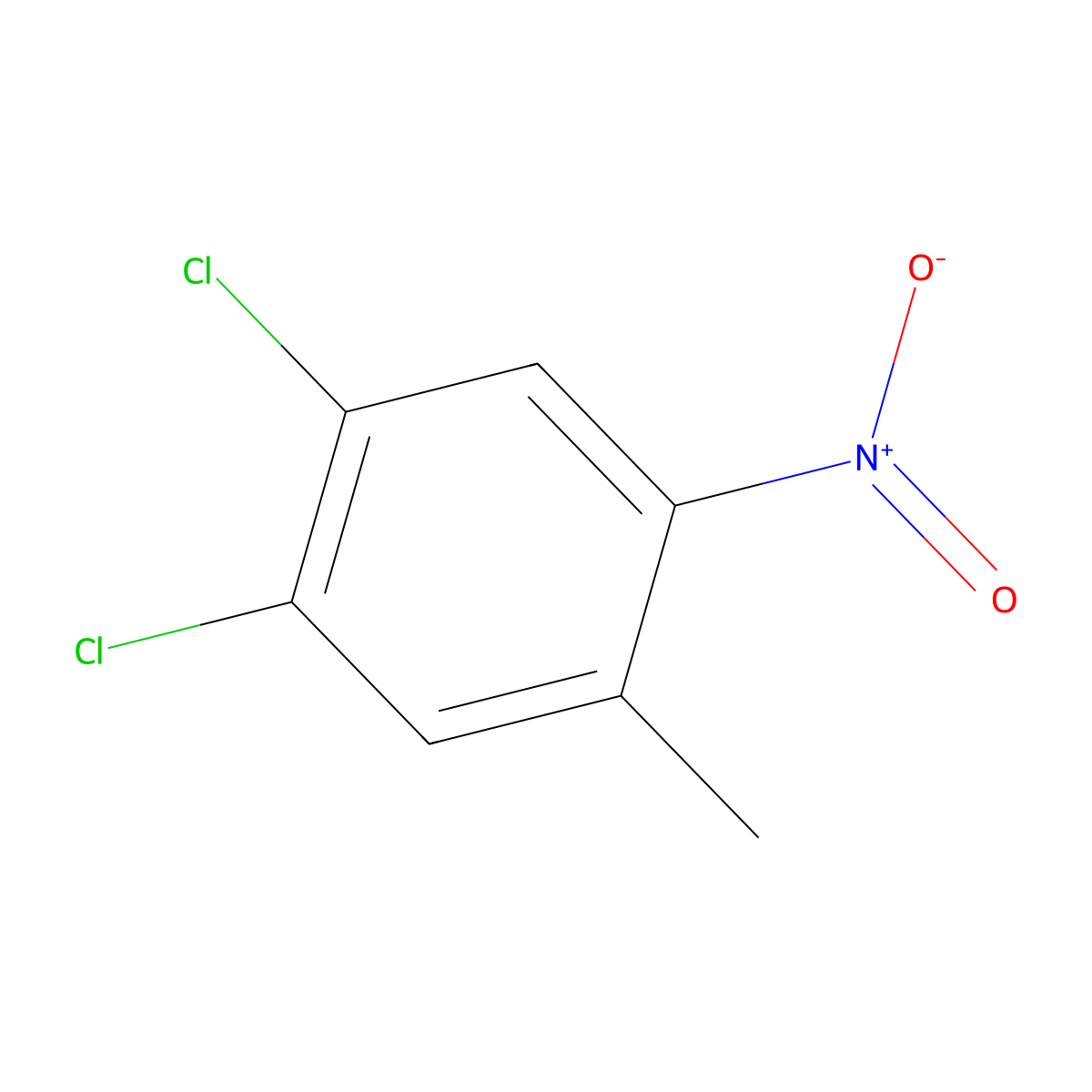 1,2-Dichloro-4-methyl-5-nitrobenzene molecular structure, CAS 7494-45-3