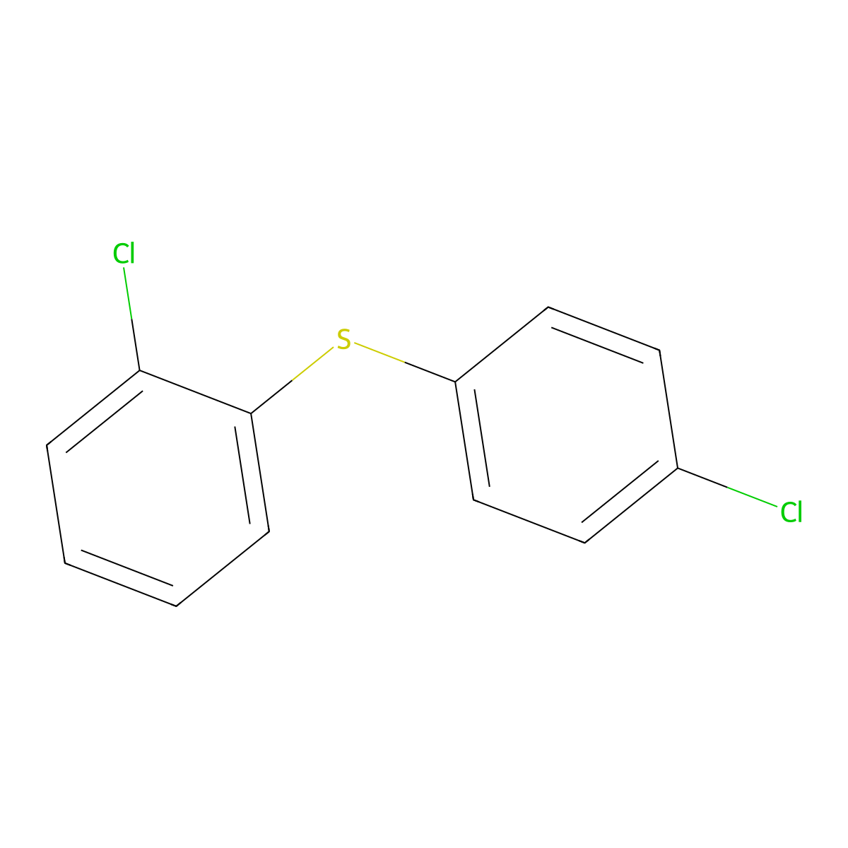 1-Chloro-2-[(4-chlorophenyl)thio]benzene molecular structure, CAS 74941-80-3