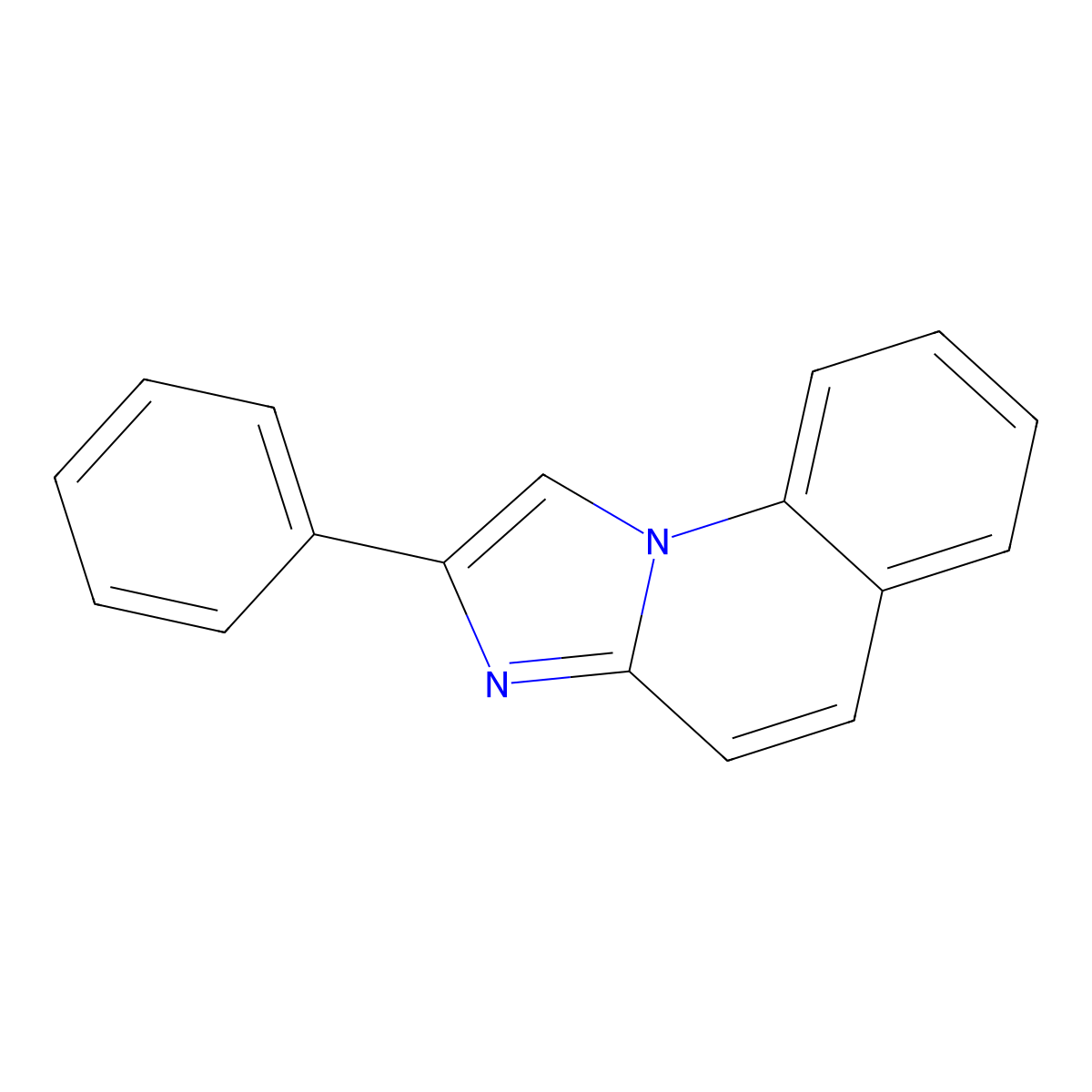 2-Phenylimidazo[1,2-a]quinoline molecular structure, CAS 74944-11-9