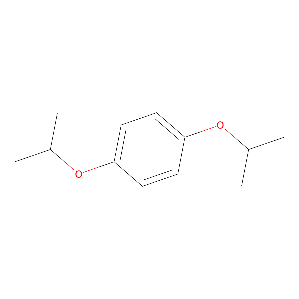 1,4-Diisopropoxybenzene molecular structure, CAS 7495-78-5