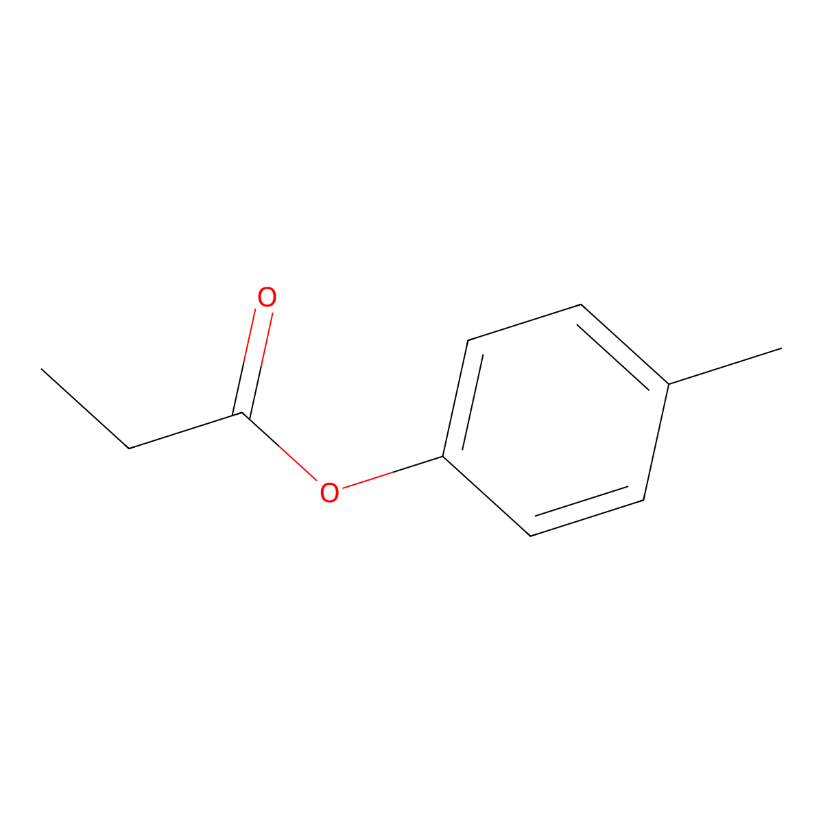 p-Tolyl propionate molecular structure, CAS 7495-84-3