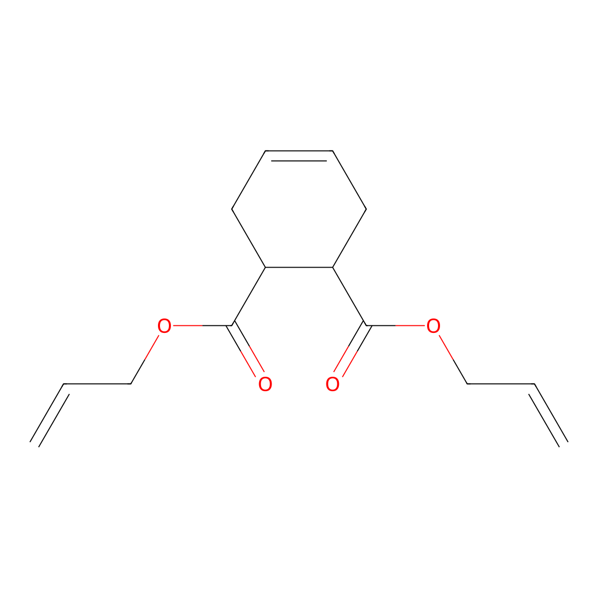 1,2-Di-2-propen-1-yl 4-cyclohexene-1,2-dicarboxylate molecular structure, CAS 7495-85-4