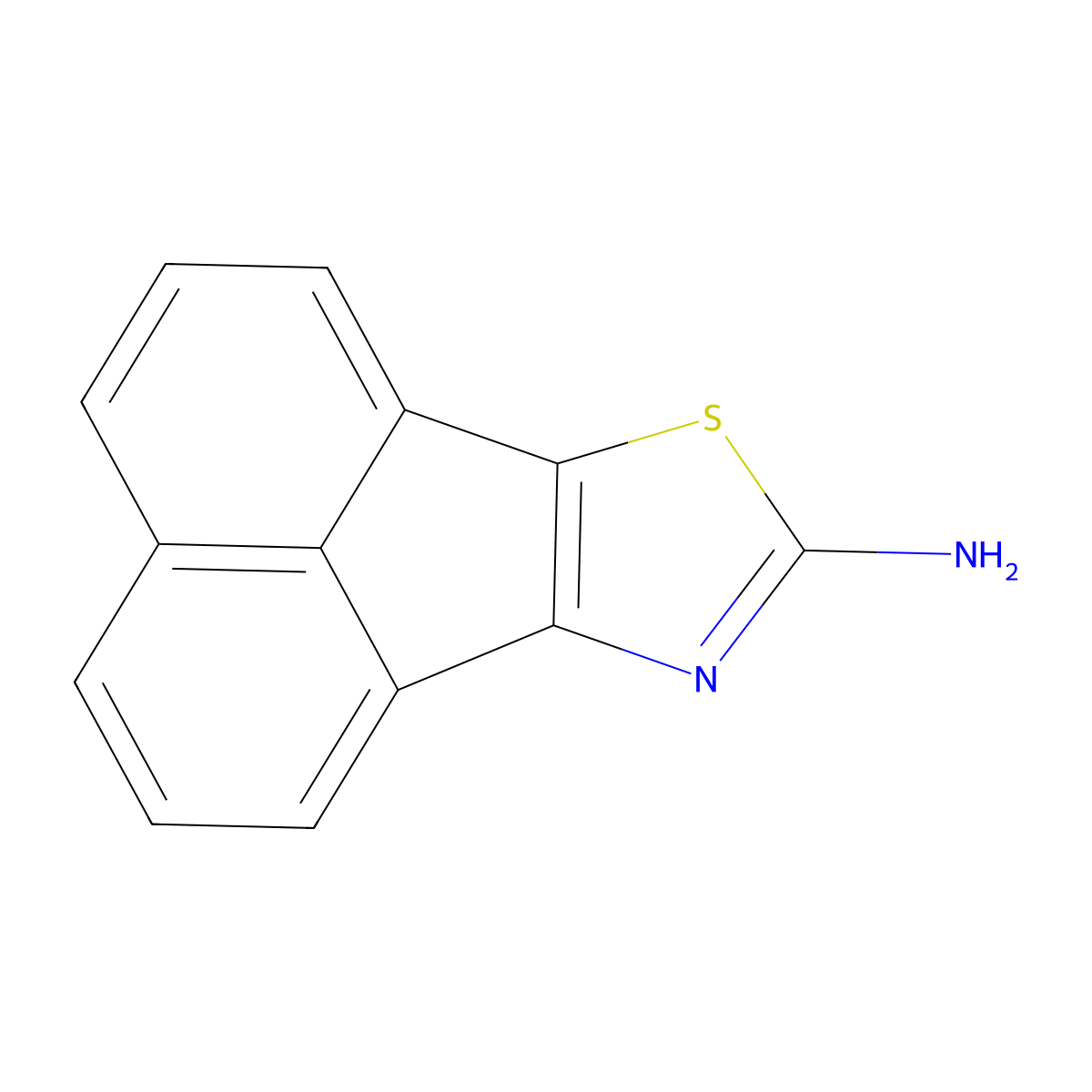 Acenaphtho(1,2-d)thiazol-8-amine molecular structure, CAS 7496-68-6