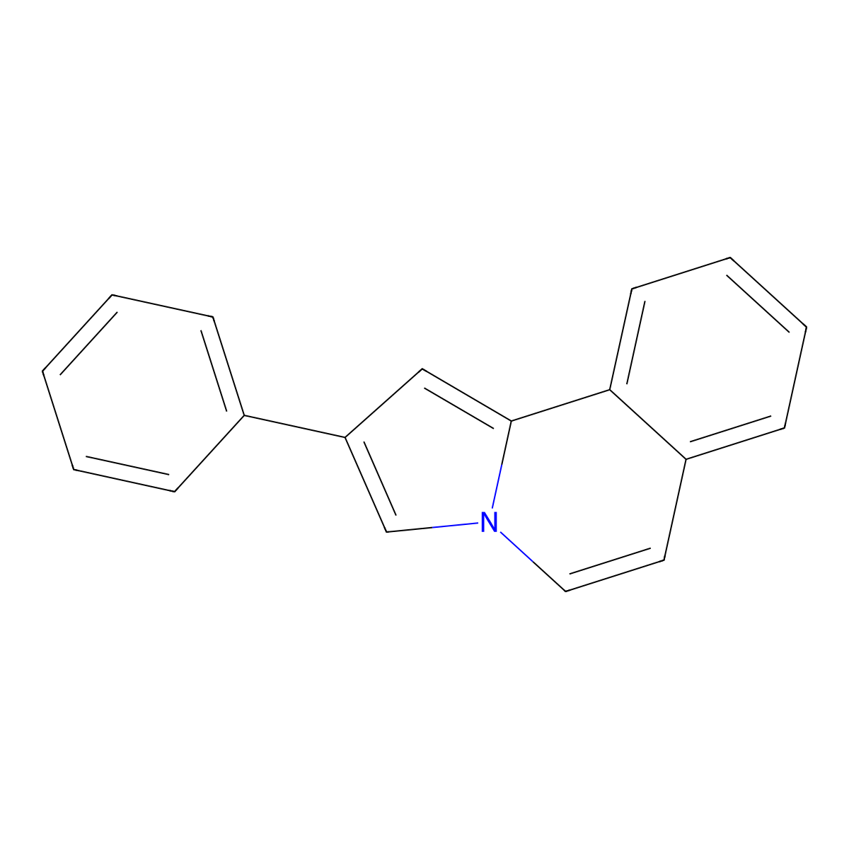 2-Phenylpyrrolo[2,1-a]isoquinoline molecular structure, CAS 7496-93-7