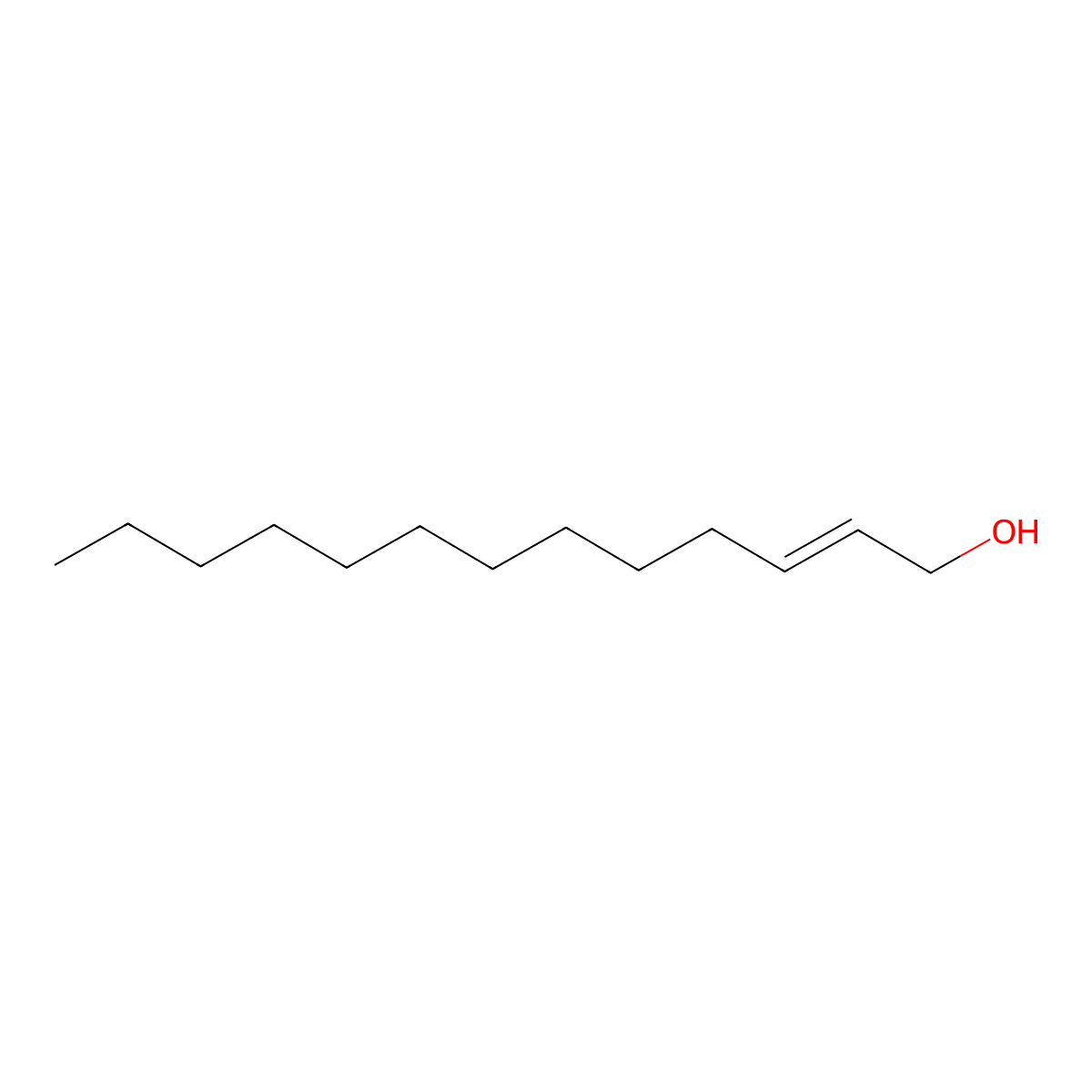 (Z)-2-Tridecen-1-ol molecular structure, CAS 74962-99-5