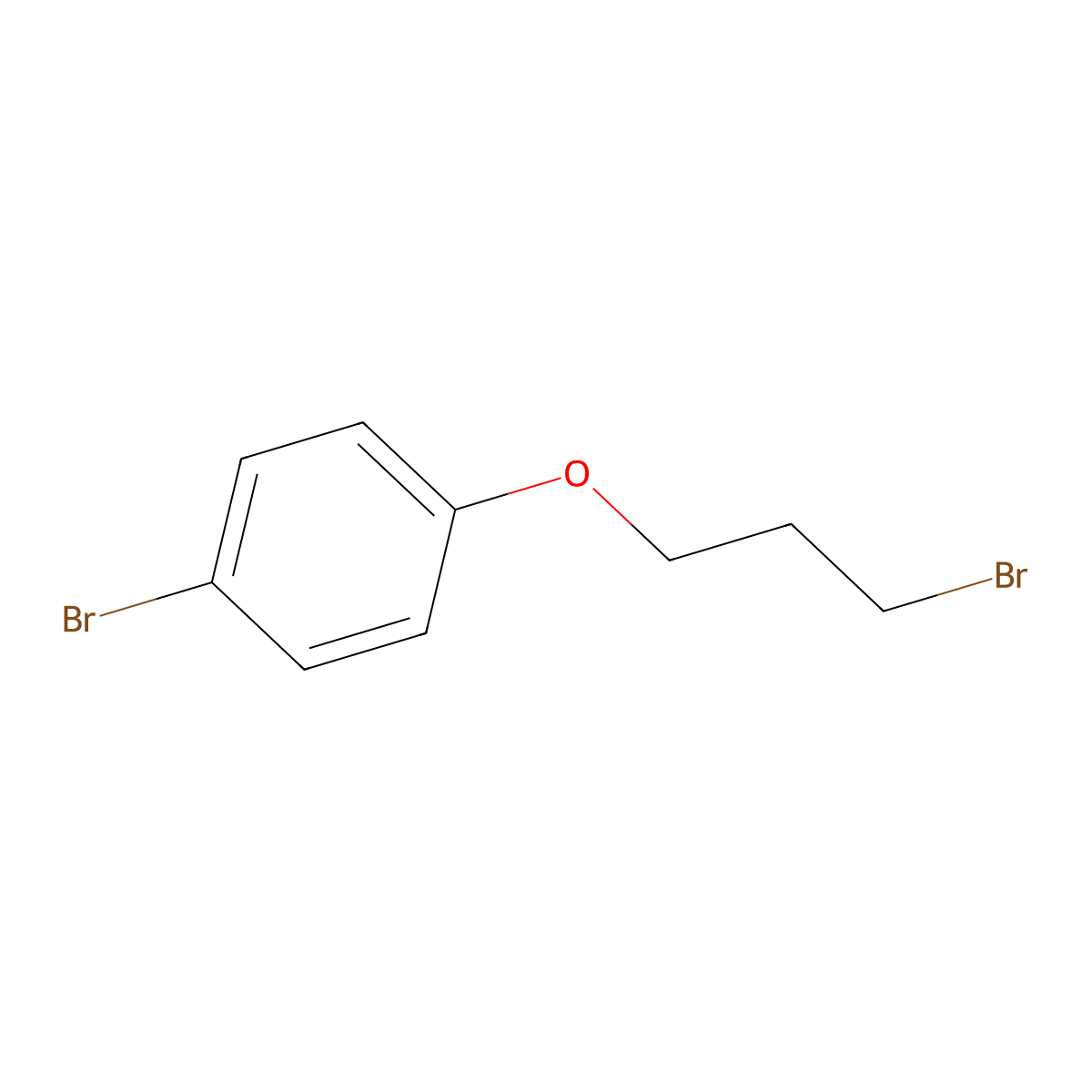 1-Bromo-4-(3-bromopropoxy)benzene molecular structure, CAS 7497-87-2