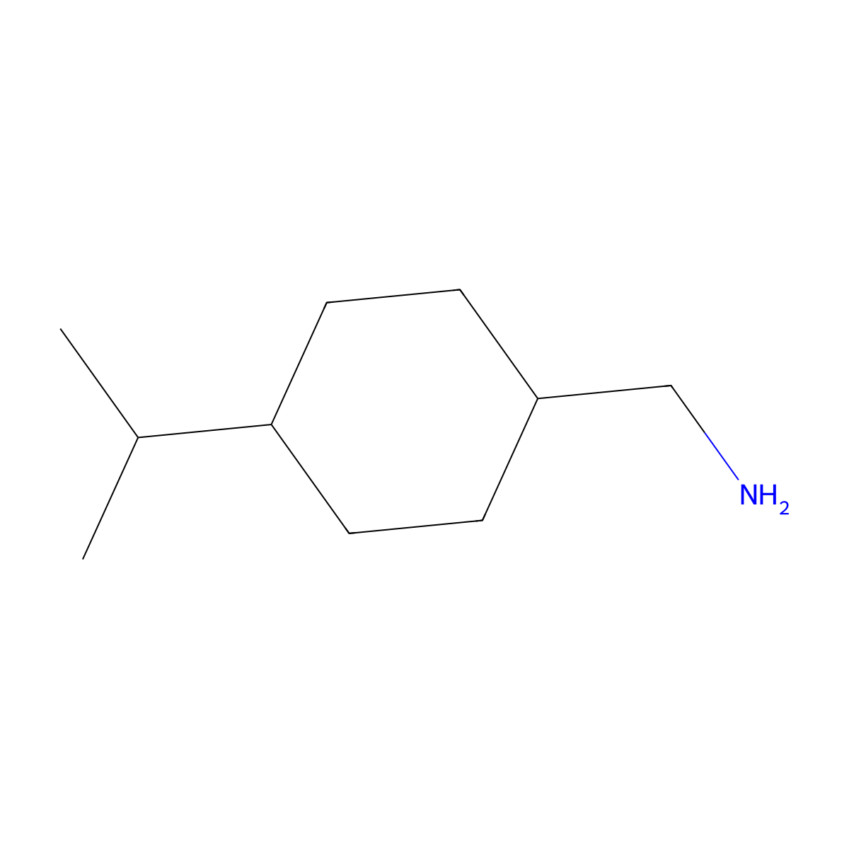 [4-(Propan-2-yl)cyclohexyl]methanamine molecular structure, CAS 749799-45-9