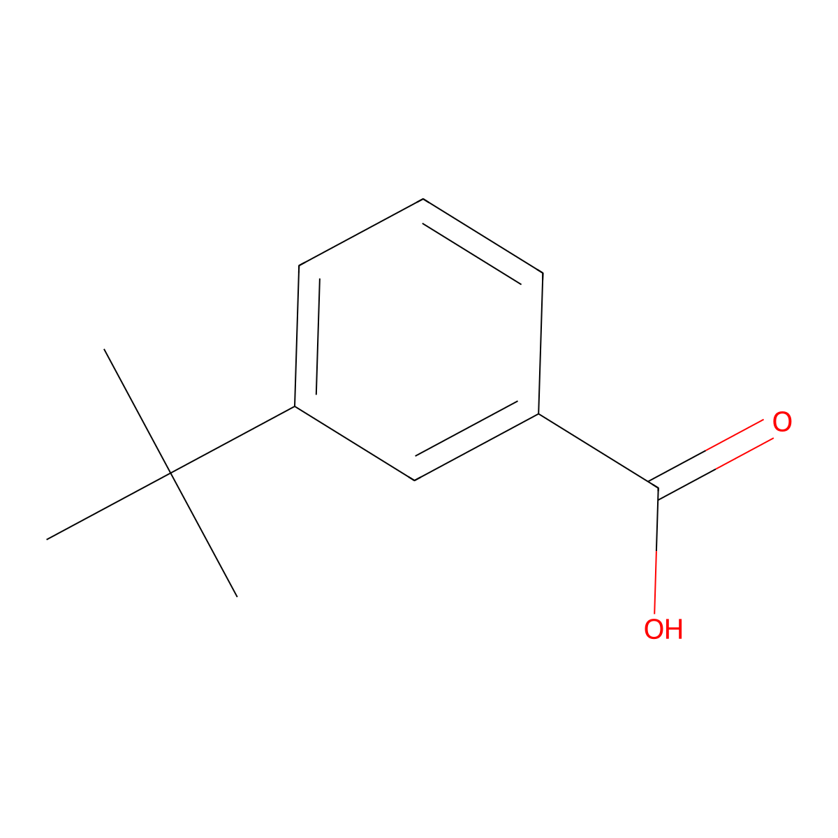 m-tert-Butylbenzoic acid molecular structure, CAS 7498-54-6