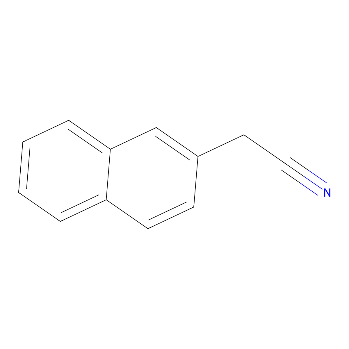 2-Naphthylacetonitrile molecular structure, CAS 7498-57-9