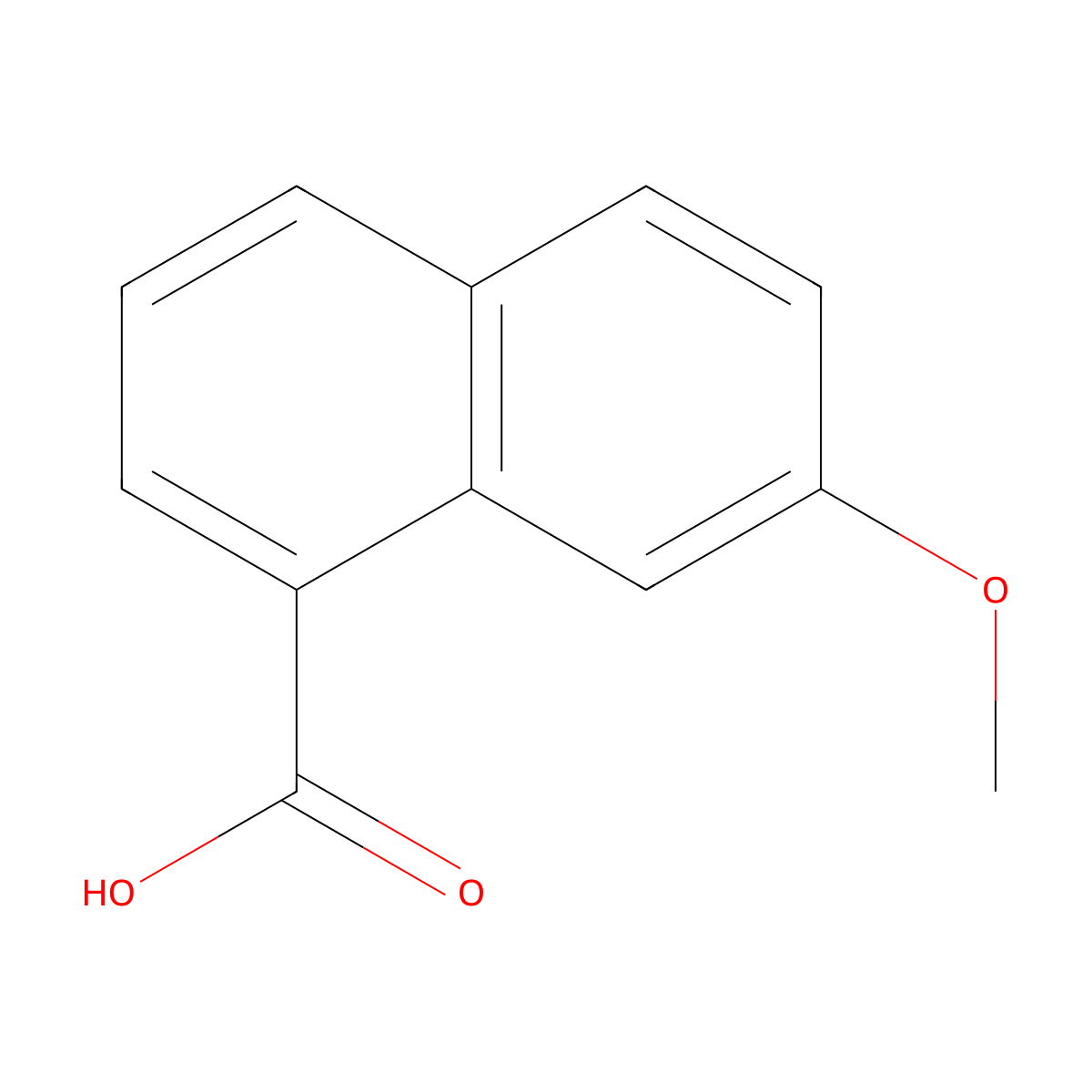 7-Methoxynaphthalene-1-carboxylic acid molecular structure, CAS 7498-58-0