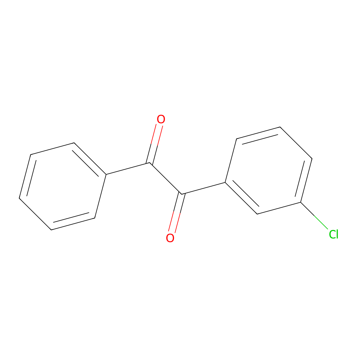 1-(3-Chlorophenyl)-2-phenylethane-1,2-dione molecular structure, CAS 7498-72-8