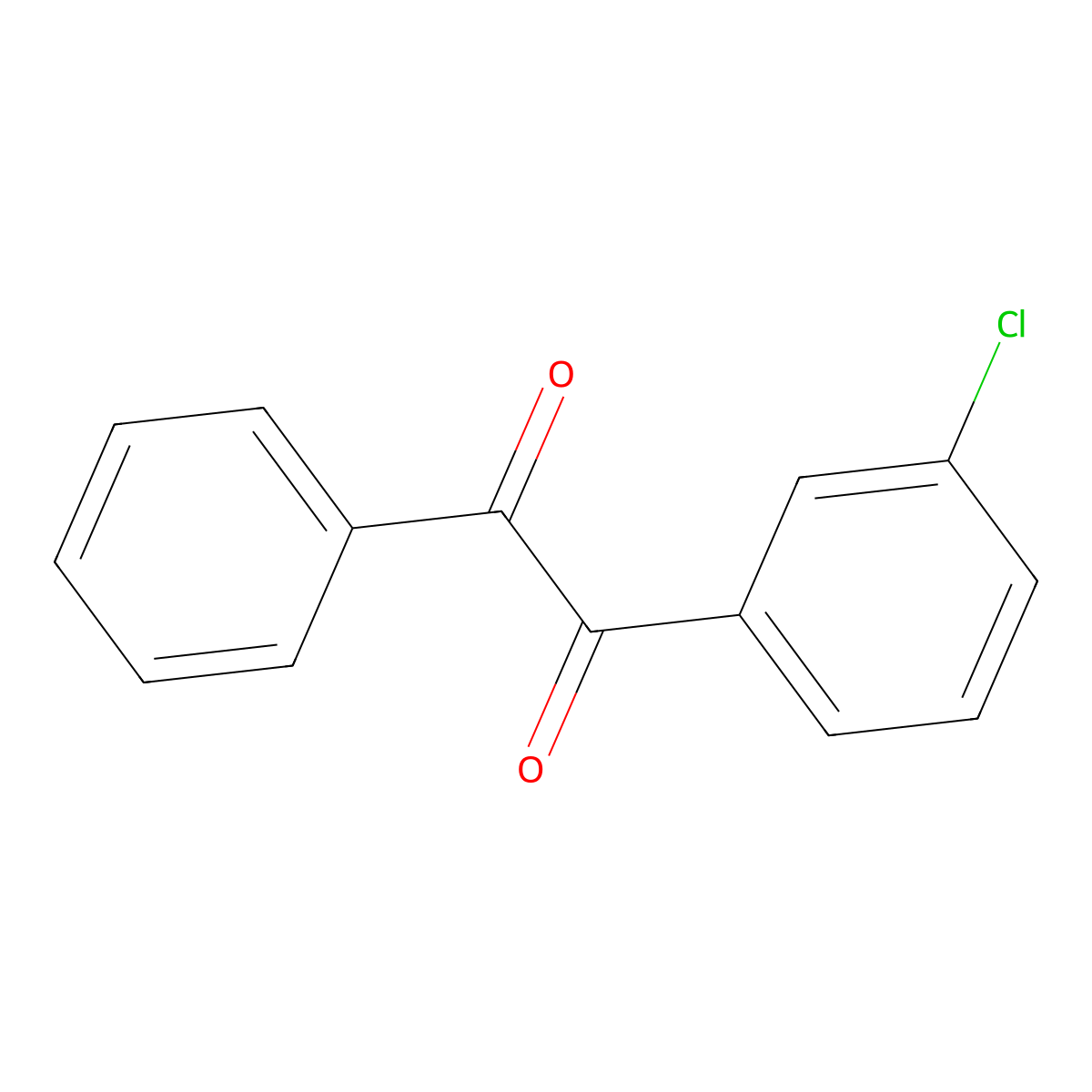 1-(3-Chlorophenyl)-2-phenylethane-1,2-dione molecular structure, CAS 7498-72-8