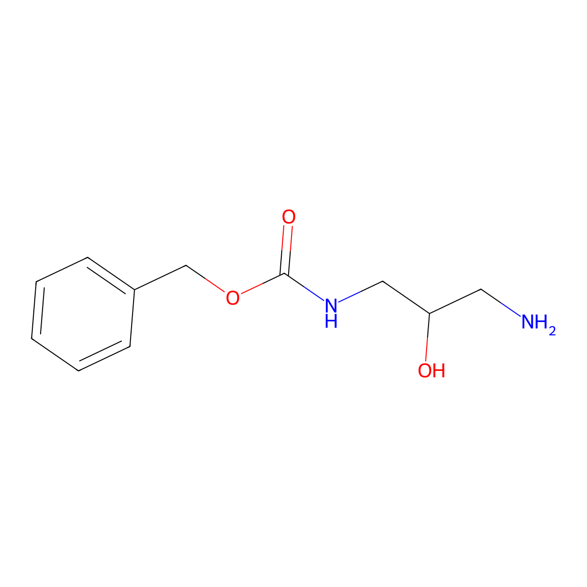 Benzyl N-(3-amino-2-hydroxypropyl)carbamate molecular structure, CAS 749825-45-4