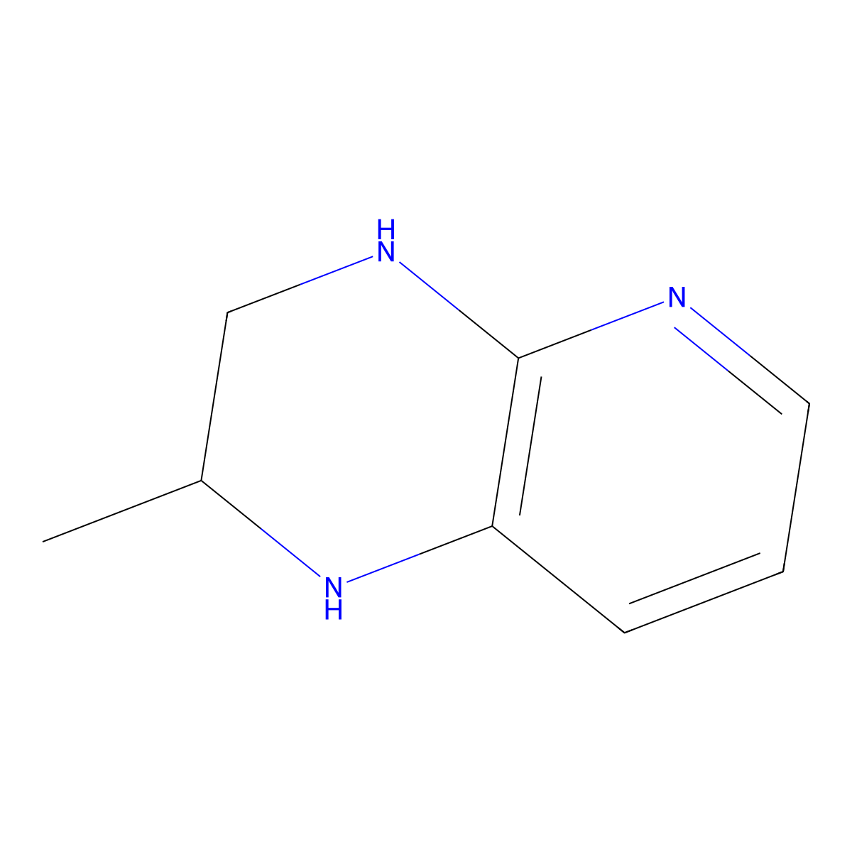 2-Methyl-1H,2H,3H,4H-pyrido[2,3-b]pyrazine molecular structure, CAS 74983-03-2