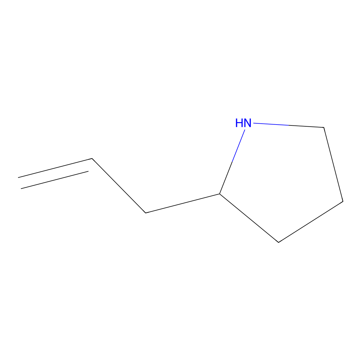 (R)-2-Allylpyrrolidine molecular structure, CAS 749830-59-9