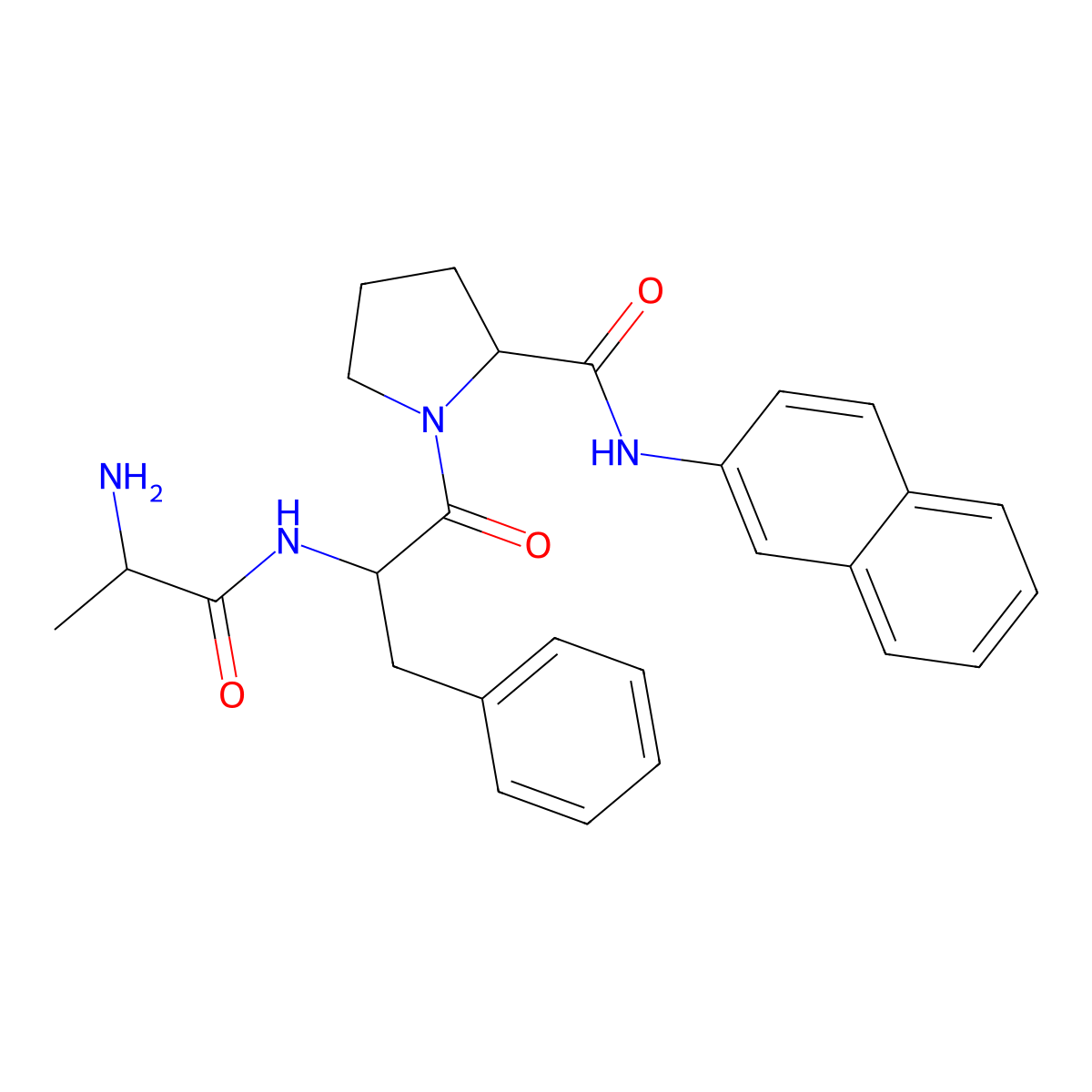 L-alanyl-L-phenylalanyl-L-proline 2-naphthylamide molecular structure, CAS 749831-27-4