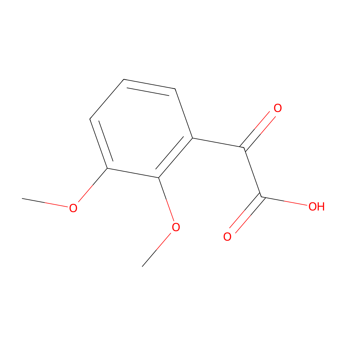 2-(2,3-Dimethoxyphenyl)-2-oxoacetic acid molecular structure, CAS 749834-21-7