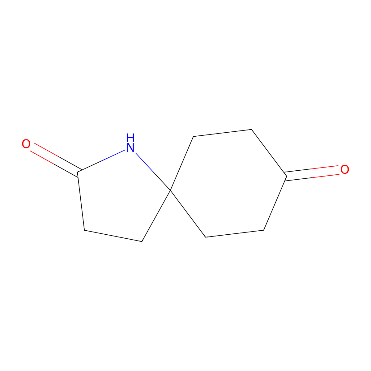 1-Azaspiro(4.5)-decane-2,8-dione molecular structure, CAS 749861-03-8
