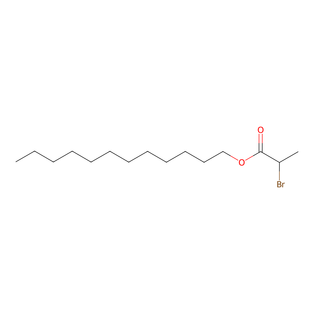 Dodecyl 2-bromopropanoate molecular structure, CAS 74988-05-9