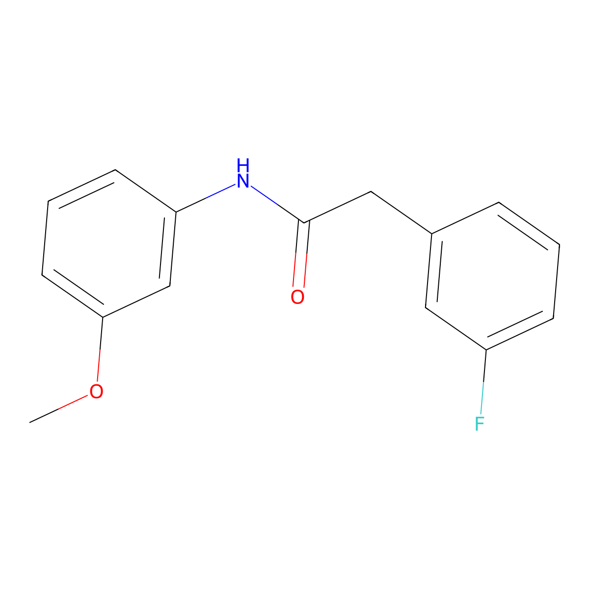 2-(3-fluorophenyl)-N-(3-methoxyphenyl)acetamide molecular structure, CAS 749888-93-5