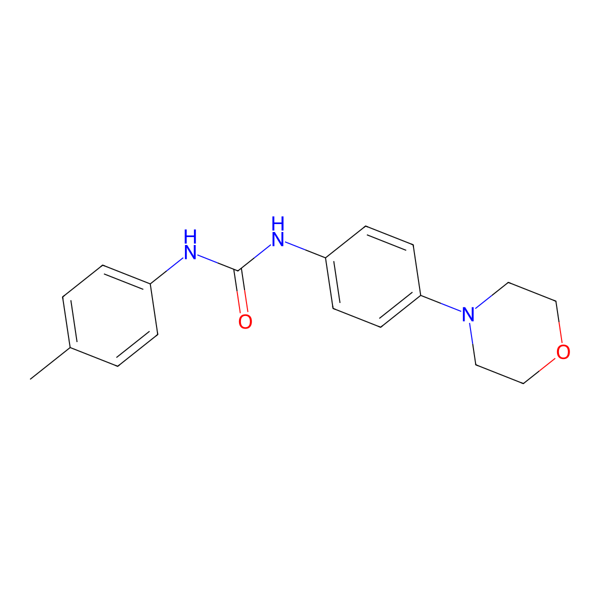 1-(4-Morpholinophenyl)-3-(p-tolyl)urea molecular structure, CAS 749890-66-2