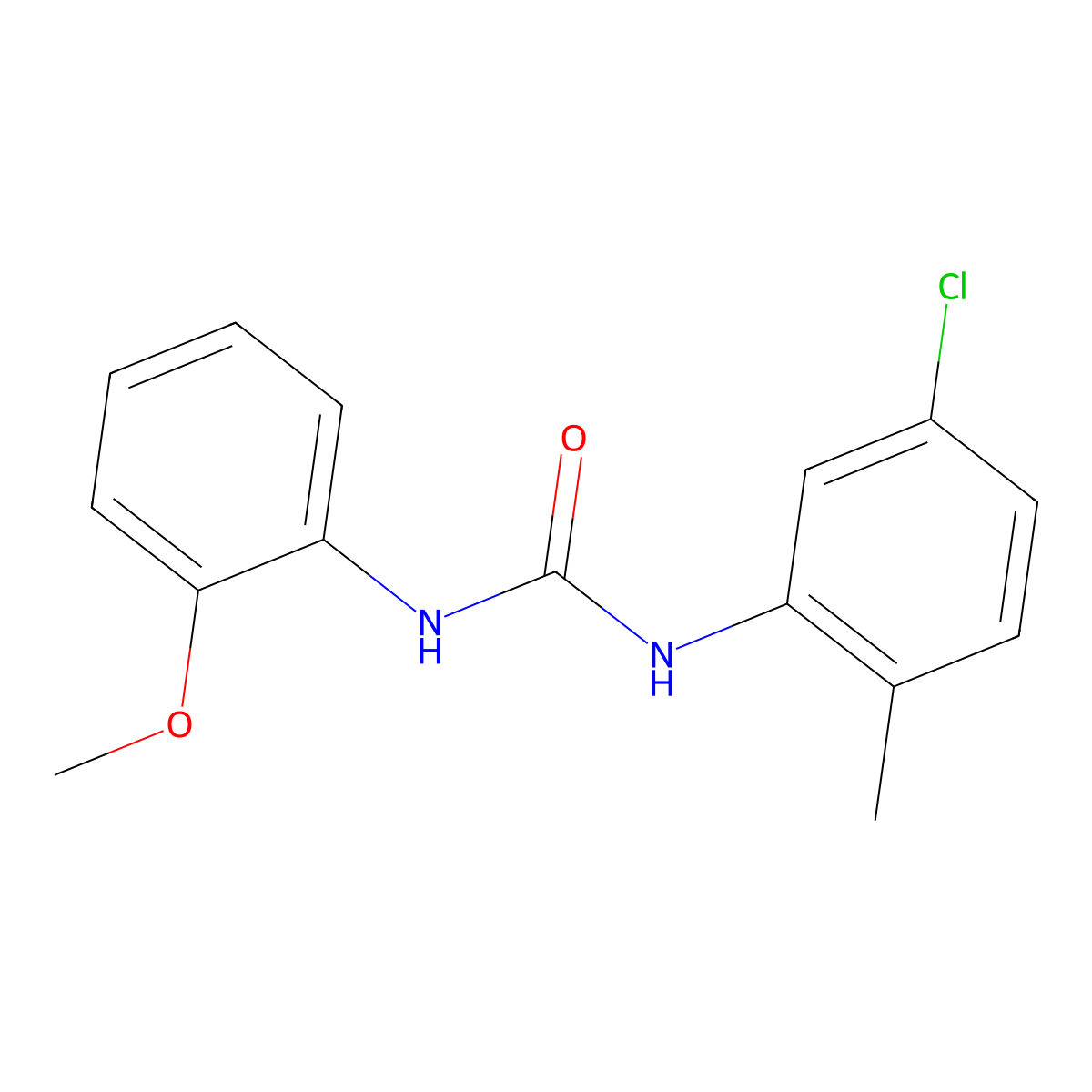 1-(5-Chloro-2-methylphenyl)-3-(2-methoxyphenyl)urea molecular structure, CAS 749890-69-5