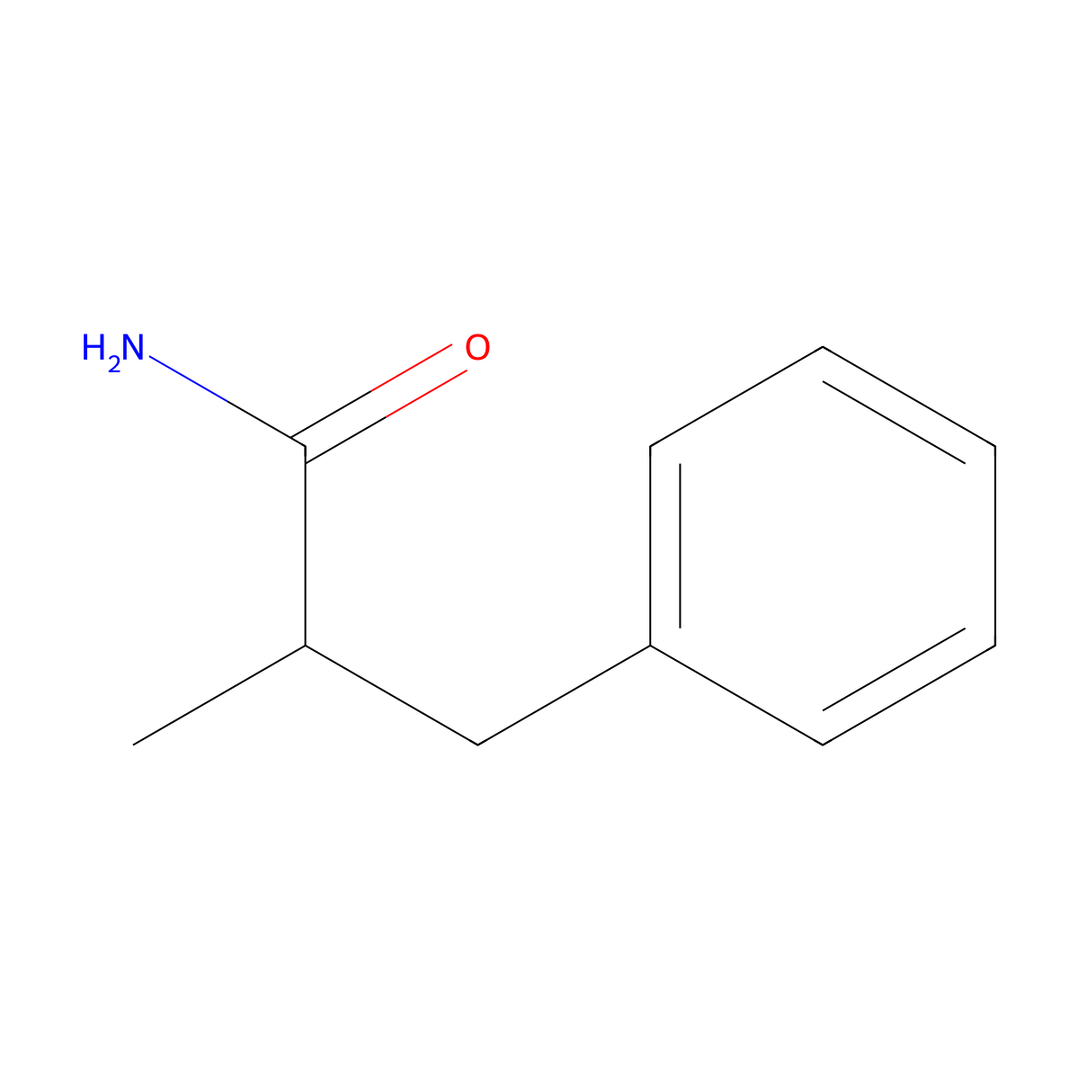 2-Methyl-3-phenylpropanamide molecular structure, CAS 7499-19-6