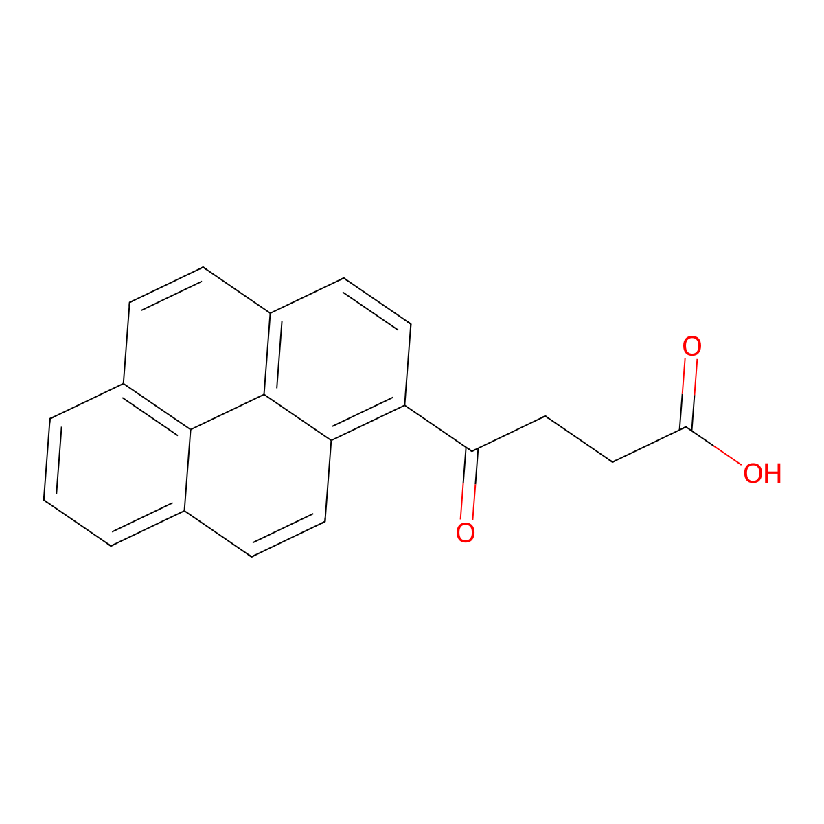 gamma-Oxo-1-pyrenebutyric acid molecular structure, CAS 7499-60-7